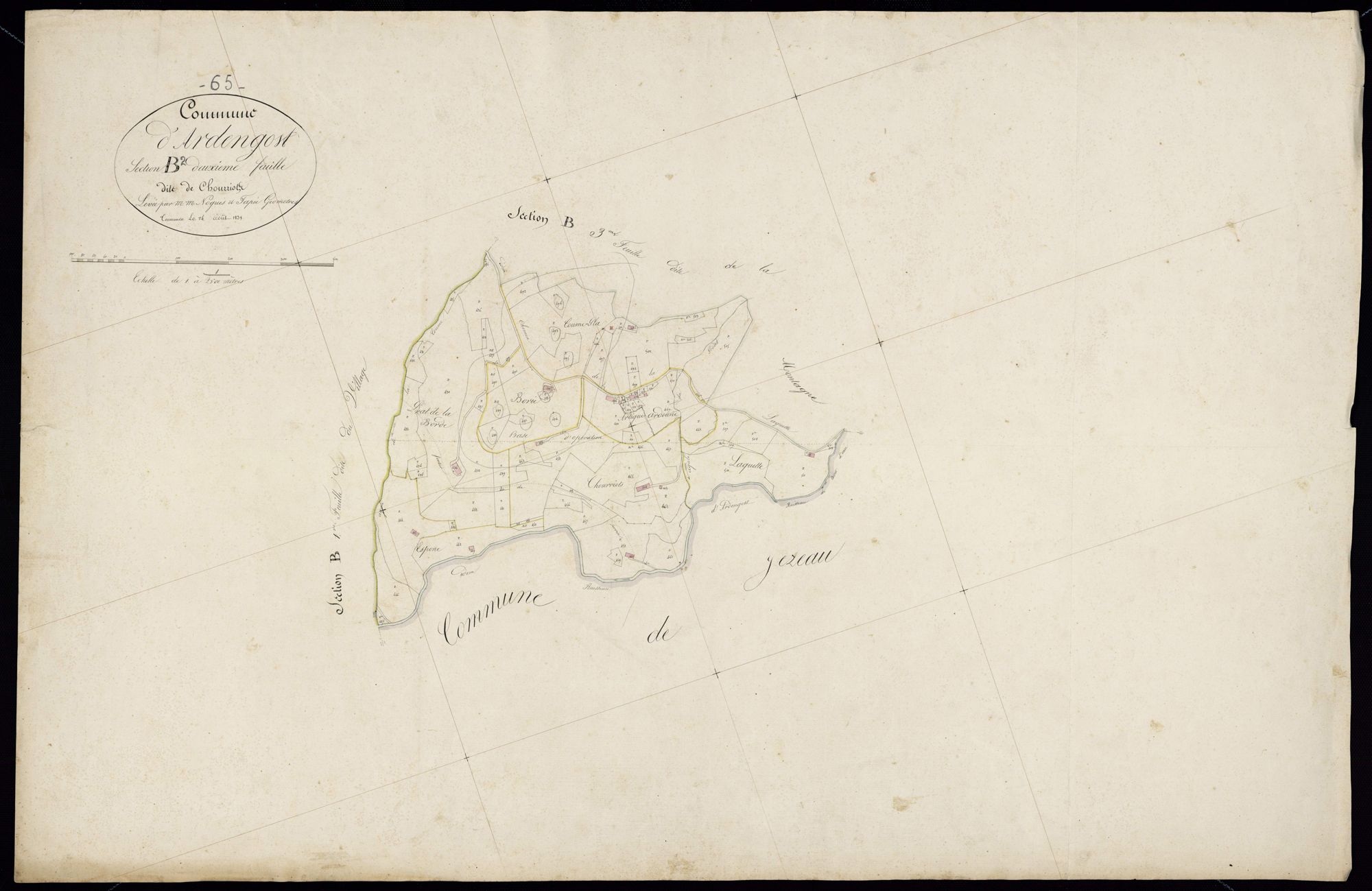 Ardengost - Ardengost.- Section B, 2e feuille