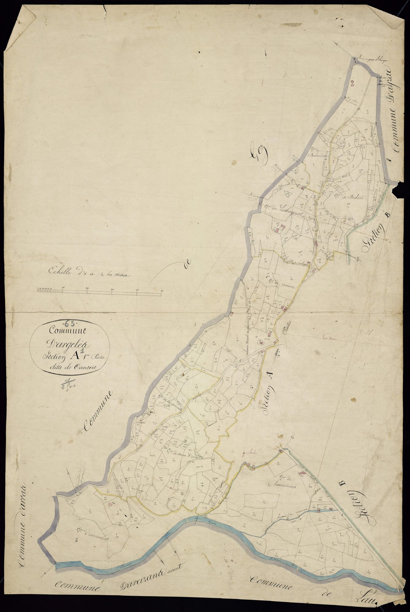 Argelès-Gazost - Argelès-Gazost.- Section A, 1re feuille