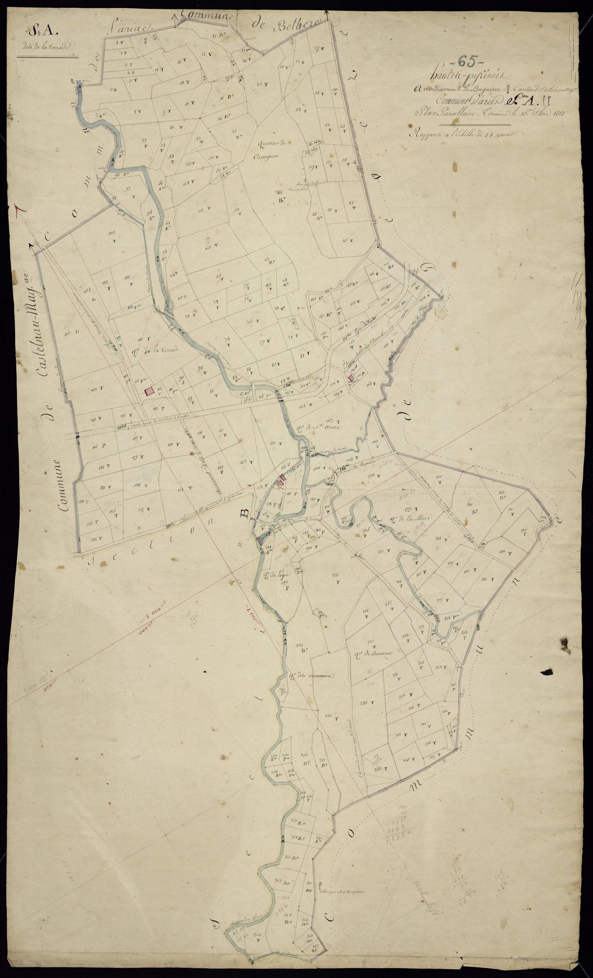 Ariès-Espenan - Ariès : section A, 2e feuille