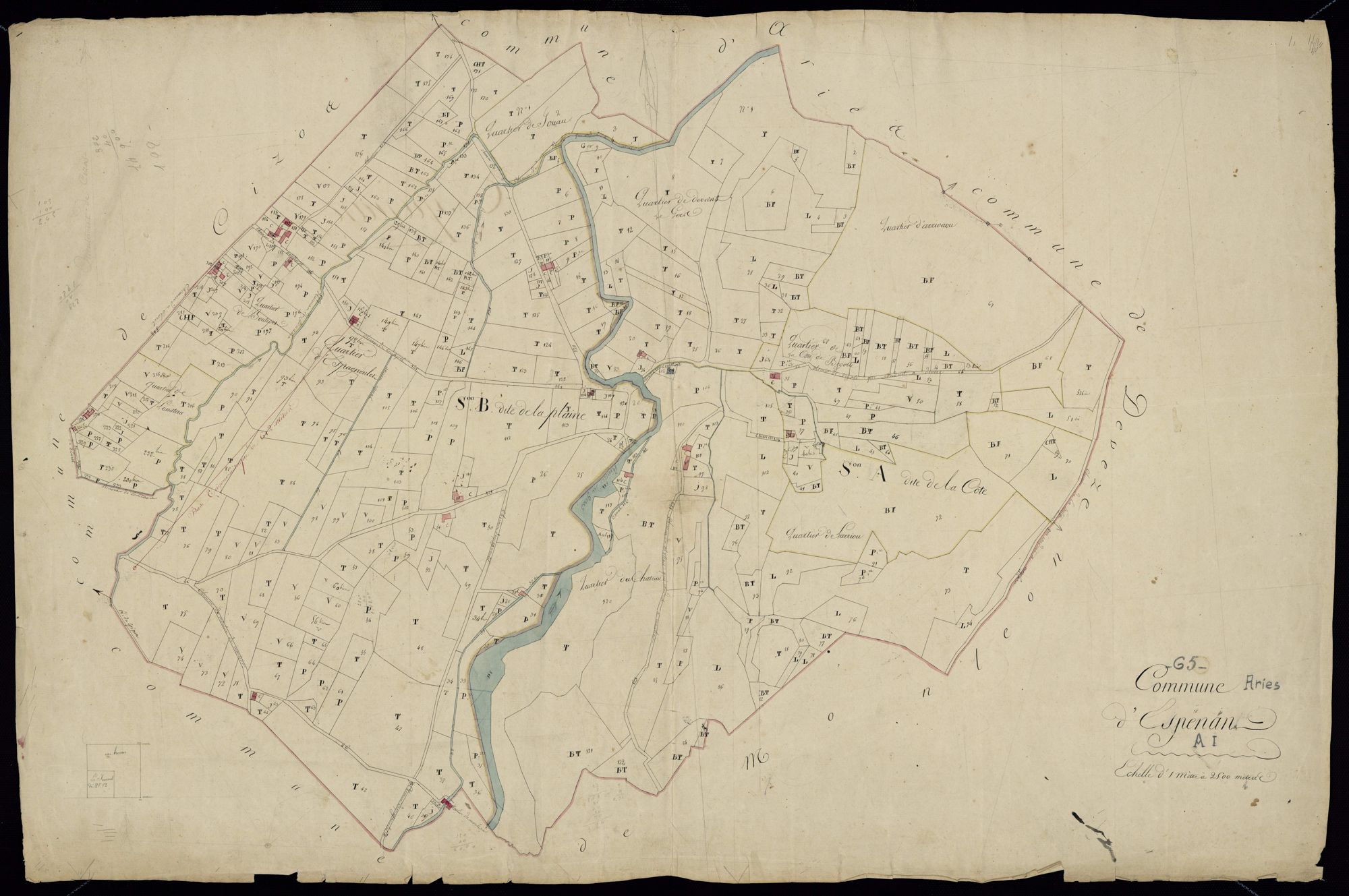 Ariès-Espenan - Espenan : section A, 1re feuille