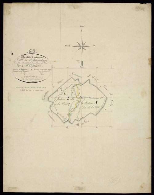 Ariès-Espenan - Espenan : tableau d'assemblage