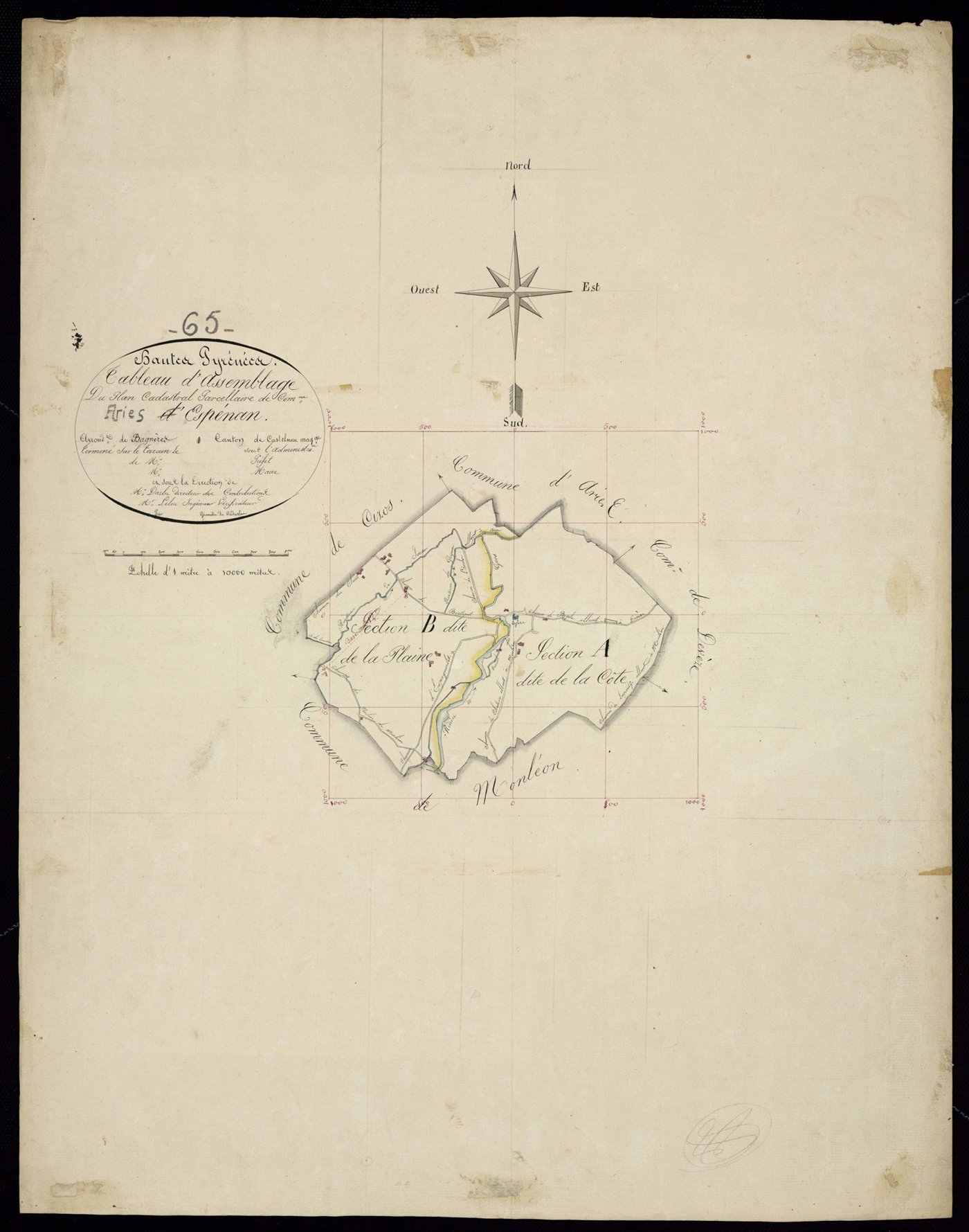 Ariès-Espenan - Espenan : tableau d'assemblage