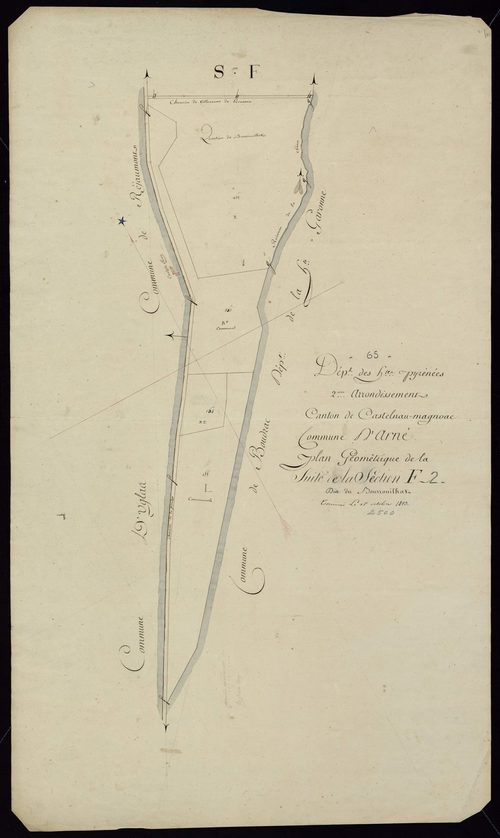 Arné - Arné.- Section F, 2e feuille