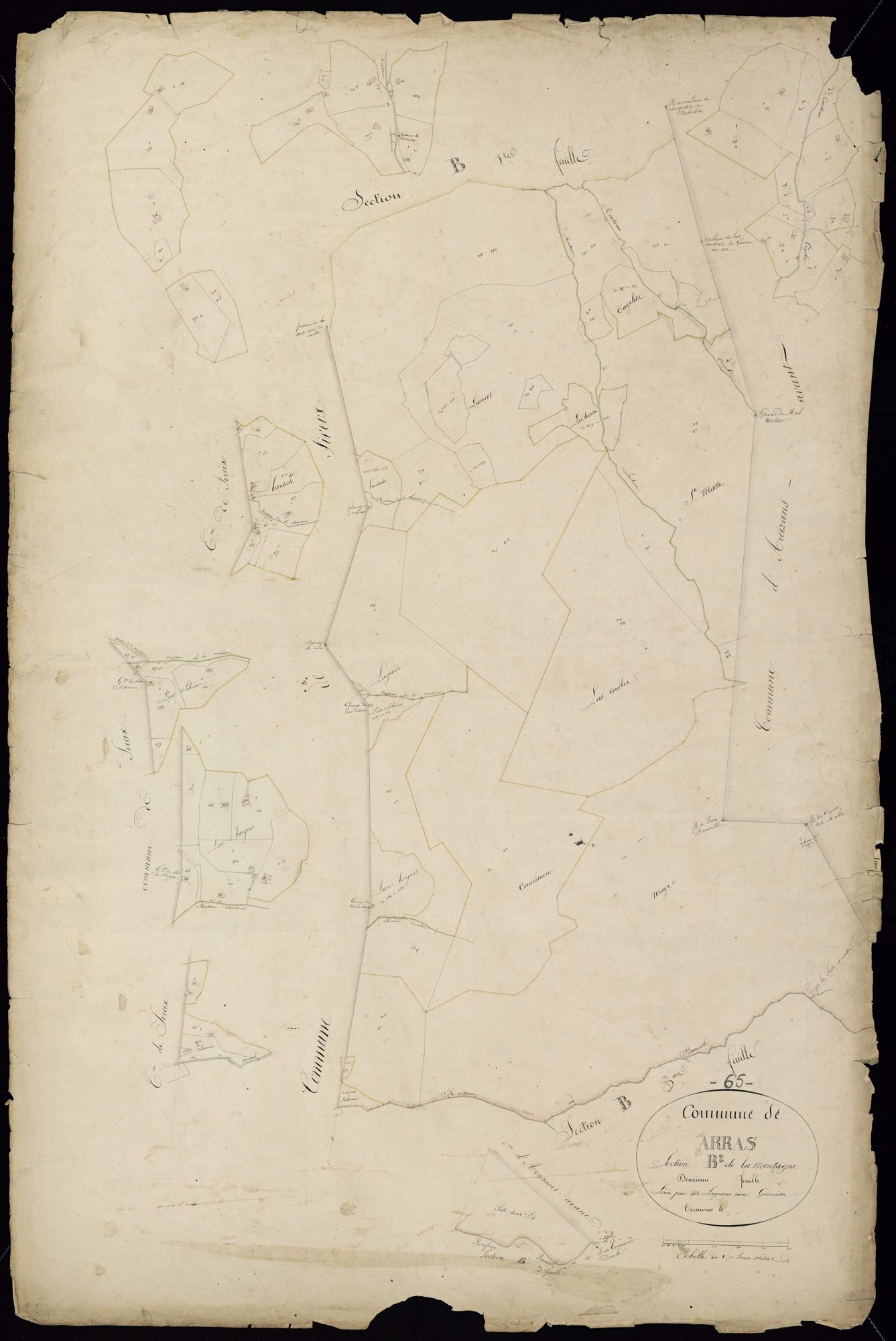 Arras-en-Lavedan - Arras-en-Lavedan.- Section B, 2e feuille