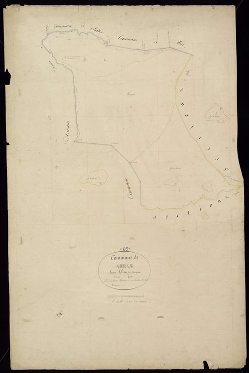 Arras-en-Lavedan - Arras-en-Lavedan.- Section A, 1re feuille