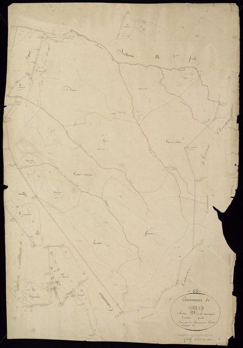 Arras-en-Lavedan - Arras-en-Lavedan.- Section B, 3e feuille