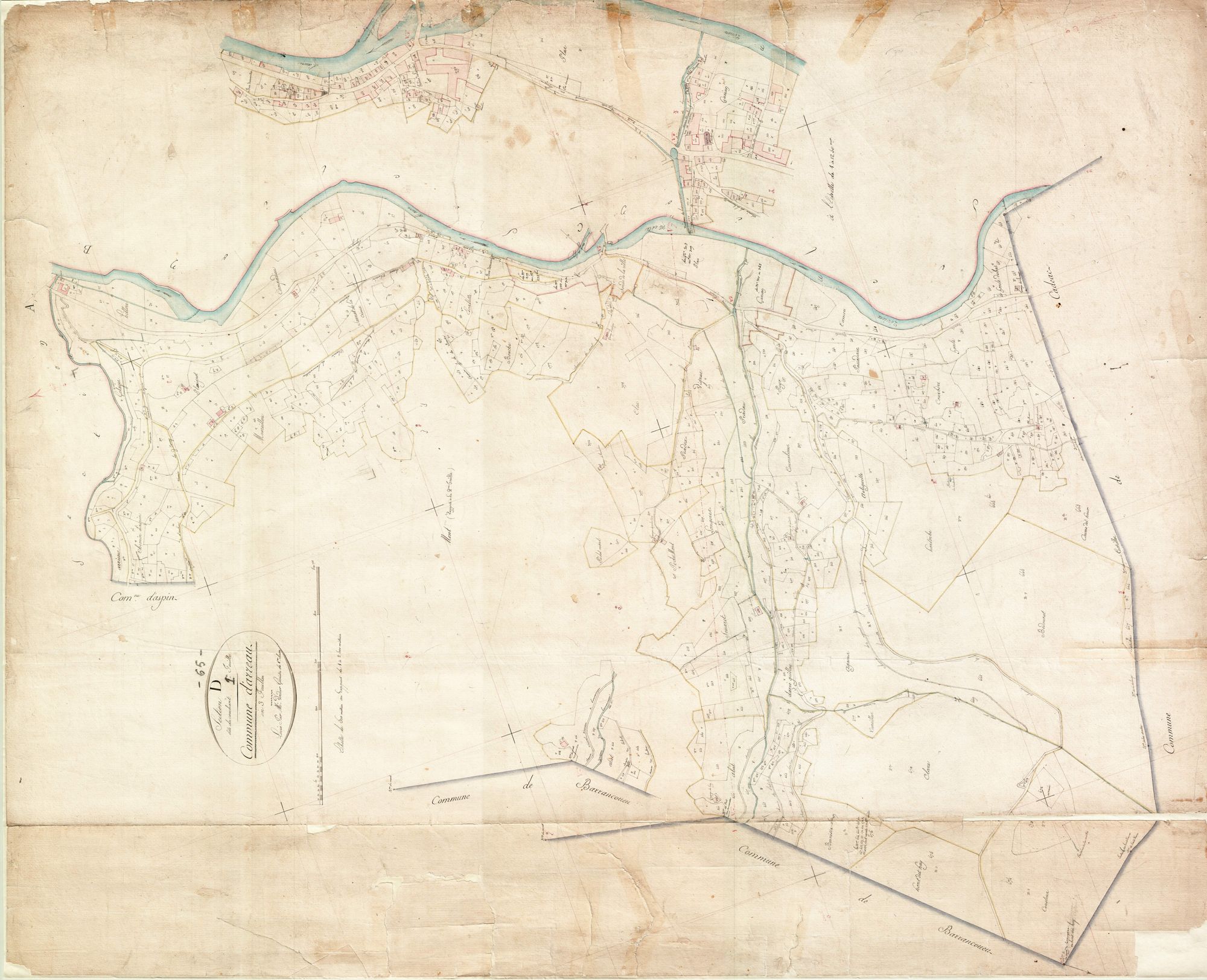 Arreau - Arreau.- Section D, 1re feuille