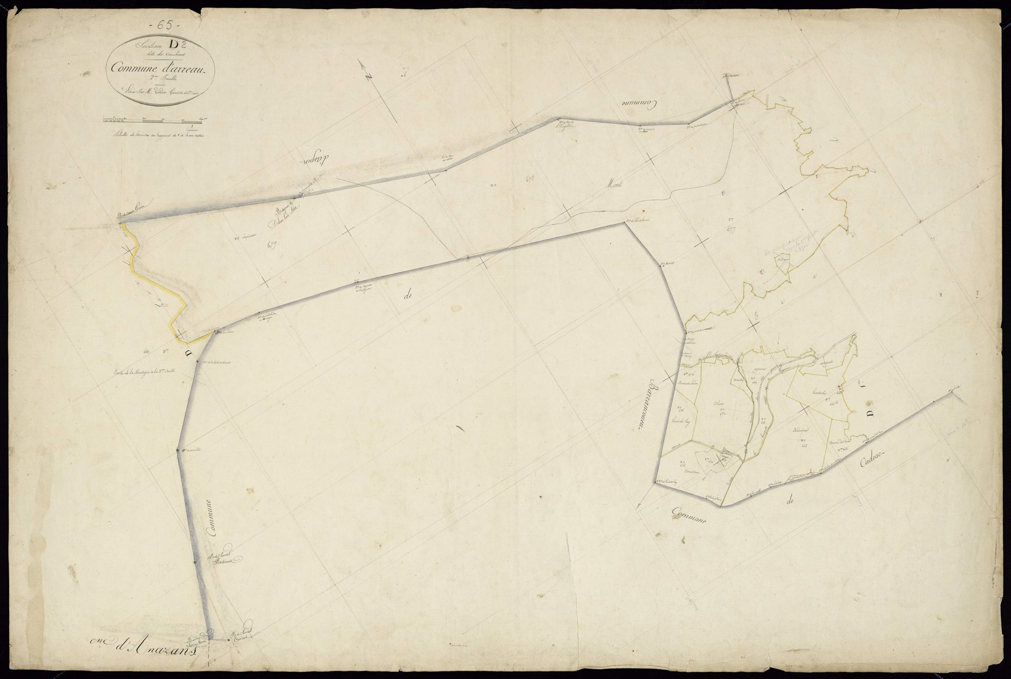 Arreau - Arreau.- Section D, 2e feuille