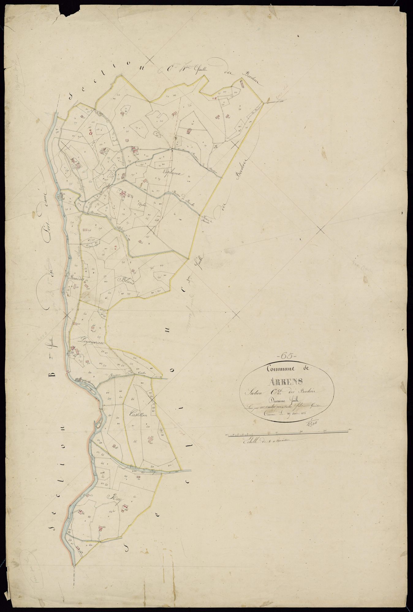 Arrens-Marsous - Arrens.- Section C, 2e feuille
