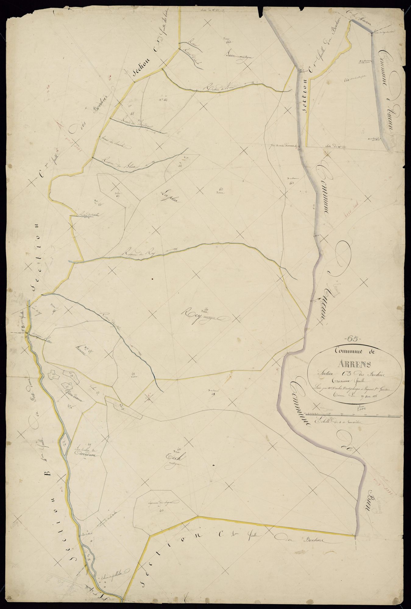 Arrens-Marsous - Arrens.- Section C, 3e feuille