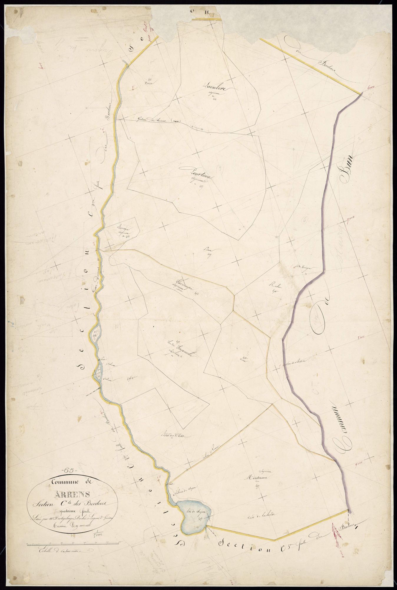 Arrens-Marsous - Arrens.- Section C, 4e feuille