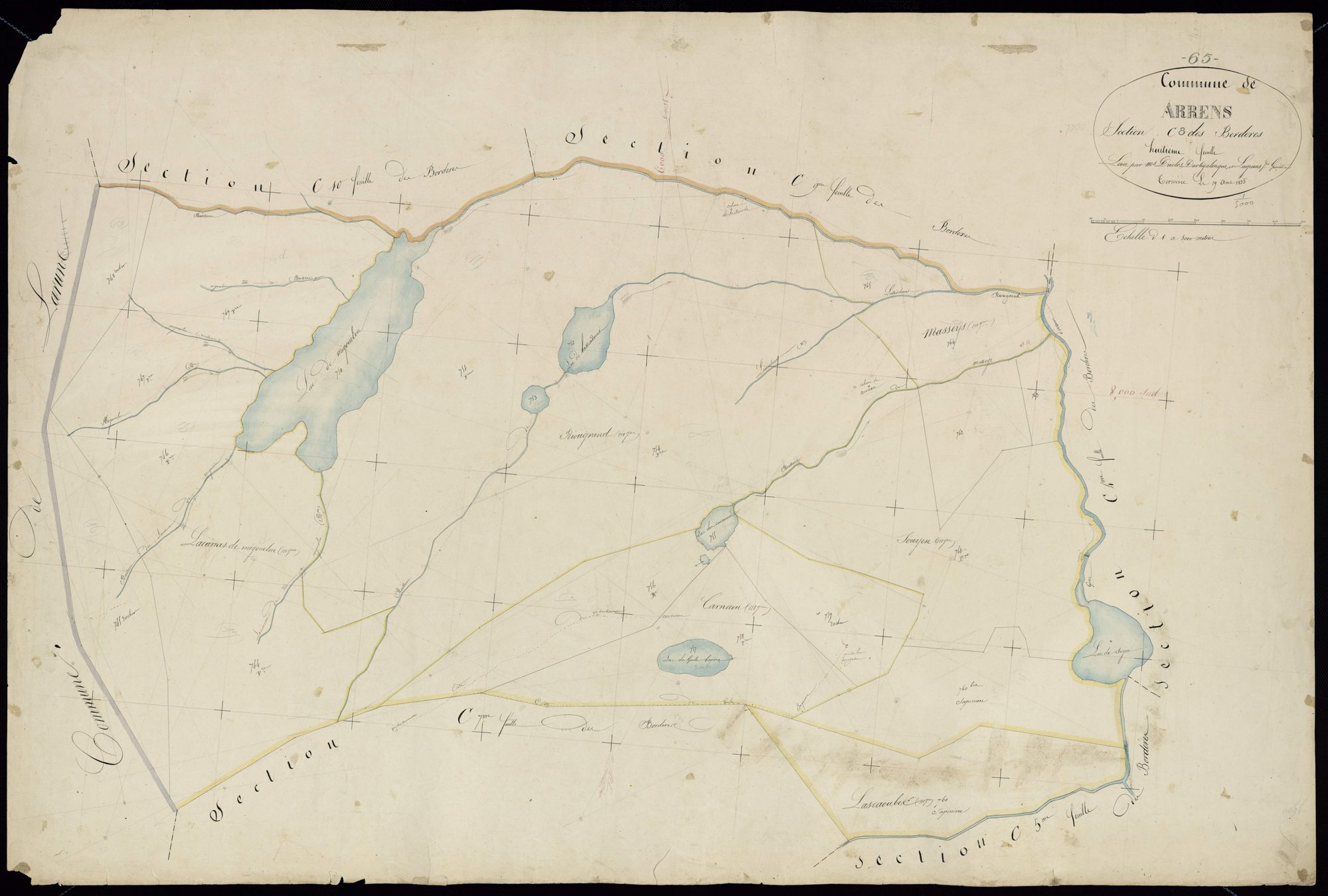 Arrens-Marsous - Arrens.- Section C, 8e feuille