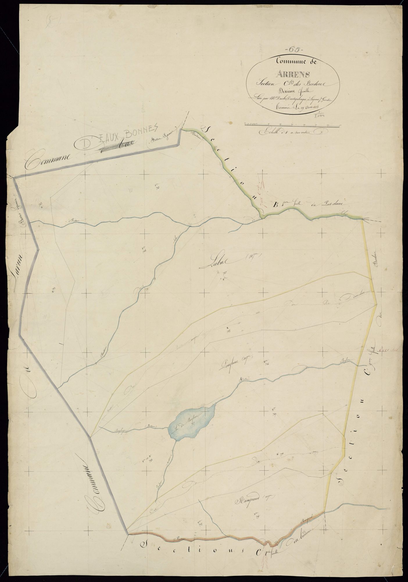 Arrens-Marsous - Arrens.- Section C, 10e feuille