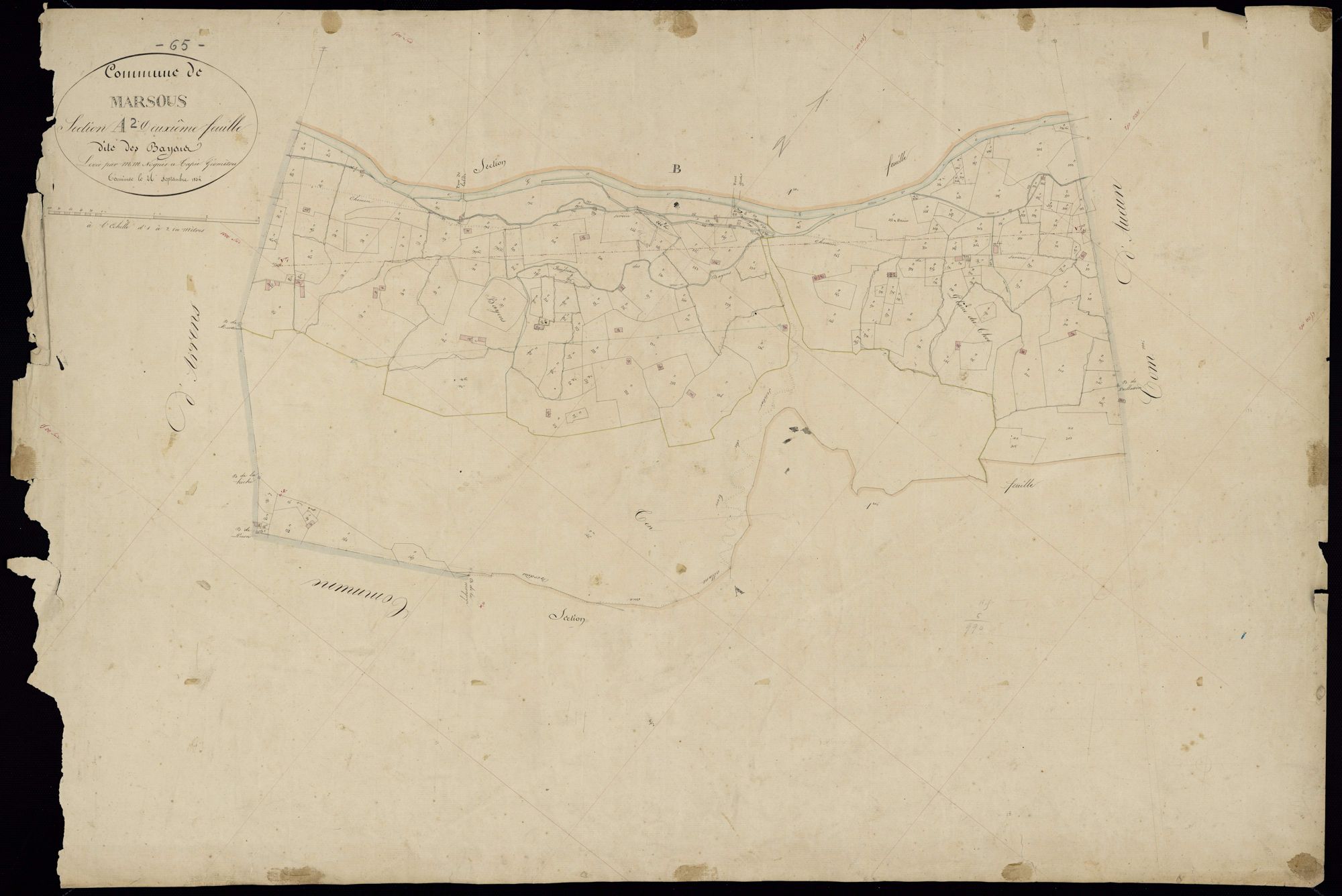Arrens-Marsous - Marsous.- Section A, 2e feuille