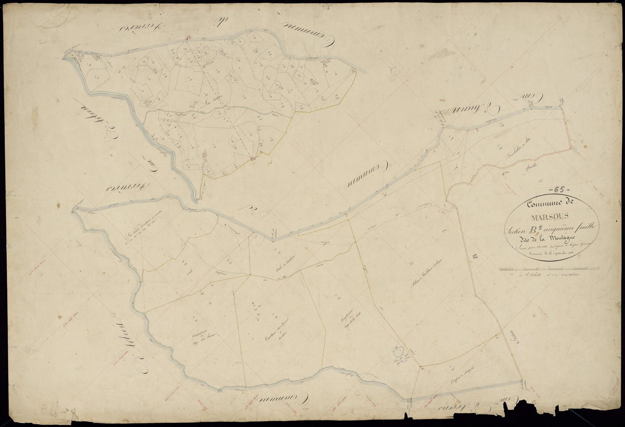 Arrens-Marsous - Marsous.- Section B, 5e feuille