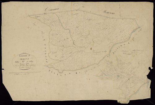 Arrens-Marsous - Arrens.- Section A, 3e feuille