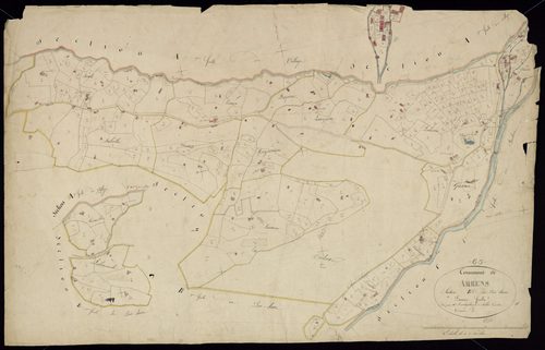 Arrens-Marsous - Arrens.- Section B, 1re feuille