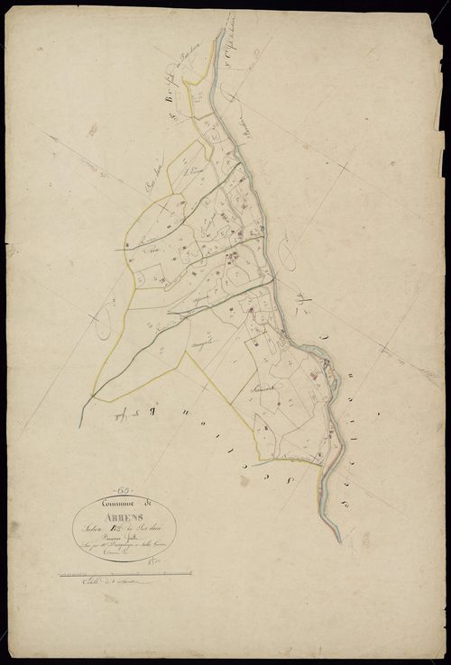 Arrens-Marsous - Arrens.- Section B, 2e feuille