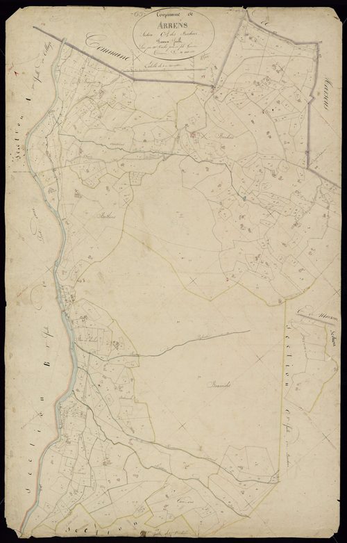 Arrens-Marsous - Arrens.- Section C, 1re feuille