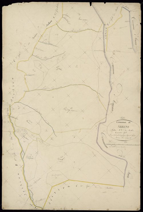 Arrens-Marsous - Arrens.- Section C, 3e feuille
