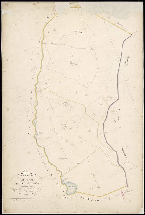 Arrens-Marsous - Arrens.- Section C, 4e feuille
