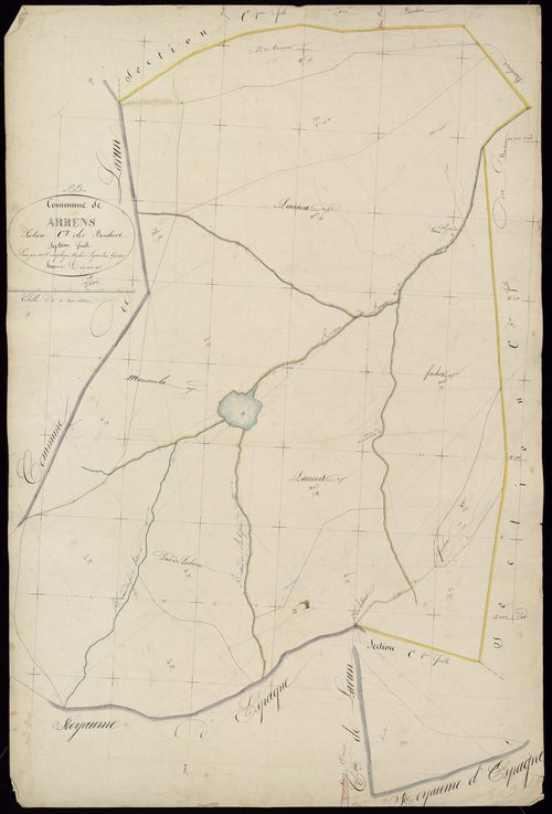 Arrens-Marsous - Arrens.- Section C, 7e feuille