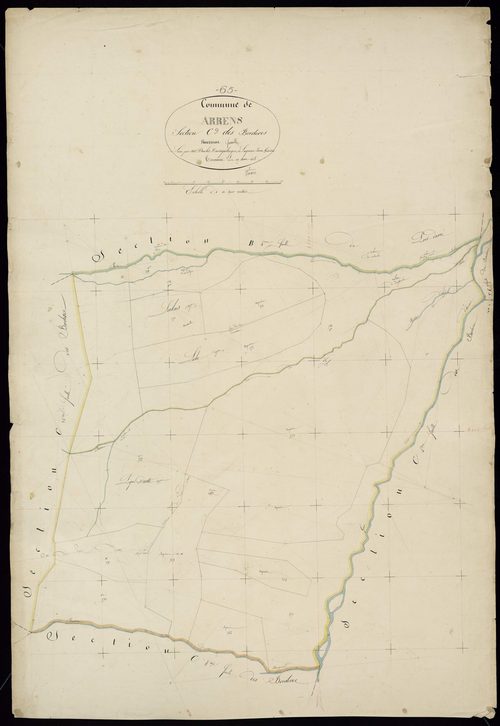 Arrens-Marsous - Arrens.- Section C, 9e feuille