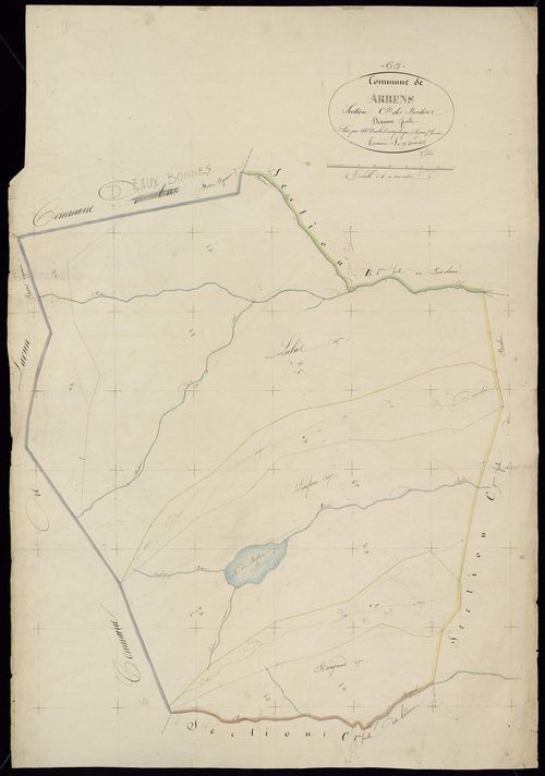 Arrens-Marsous - Arrens.- Section C, 10e feuille