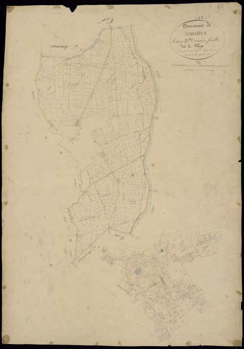 Arrens-Marsous - Marsous.- Section B, 1re feuille