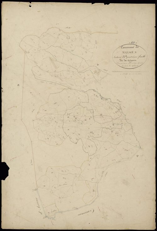 Arrens-Marsous - Marsous.- Section B, 4e feuille