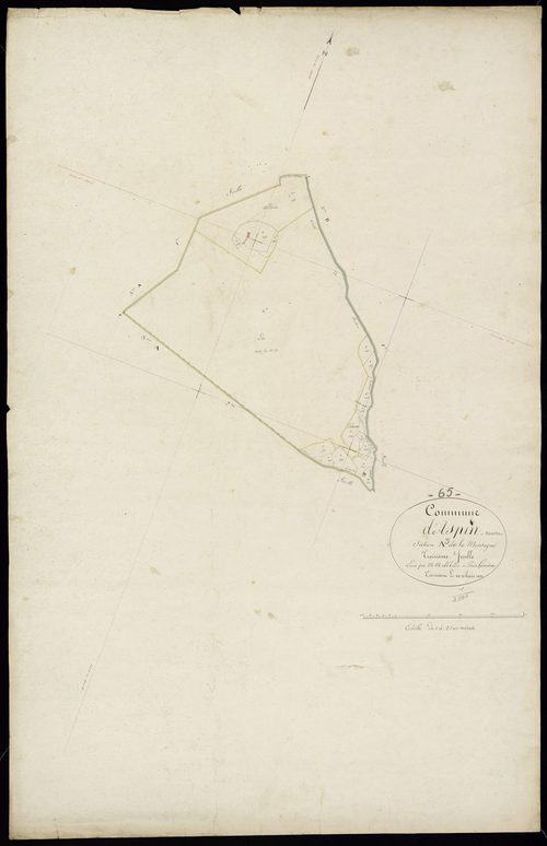 Aspin-Aure - Aspin-Aure.- Section A, 3e feuille