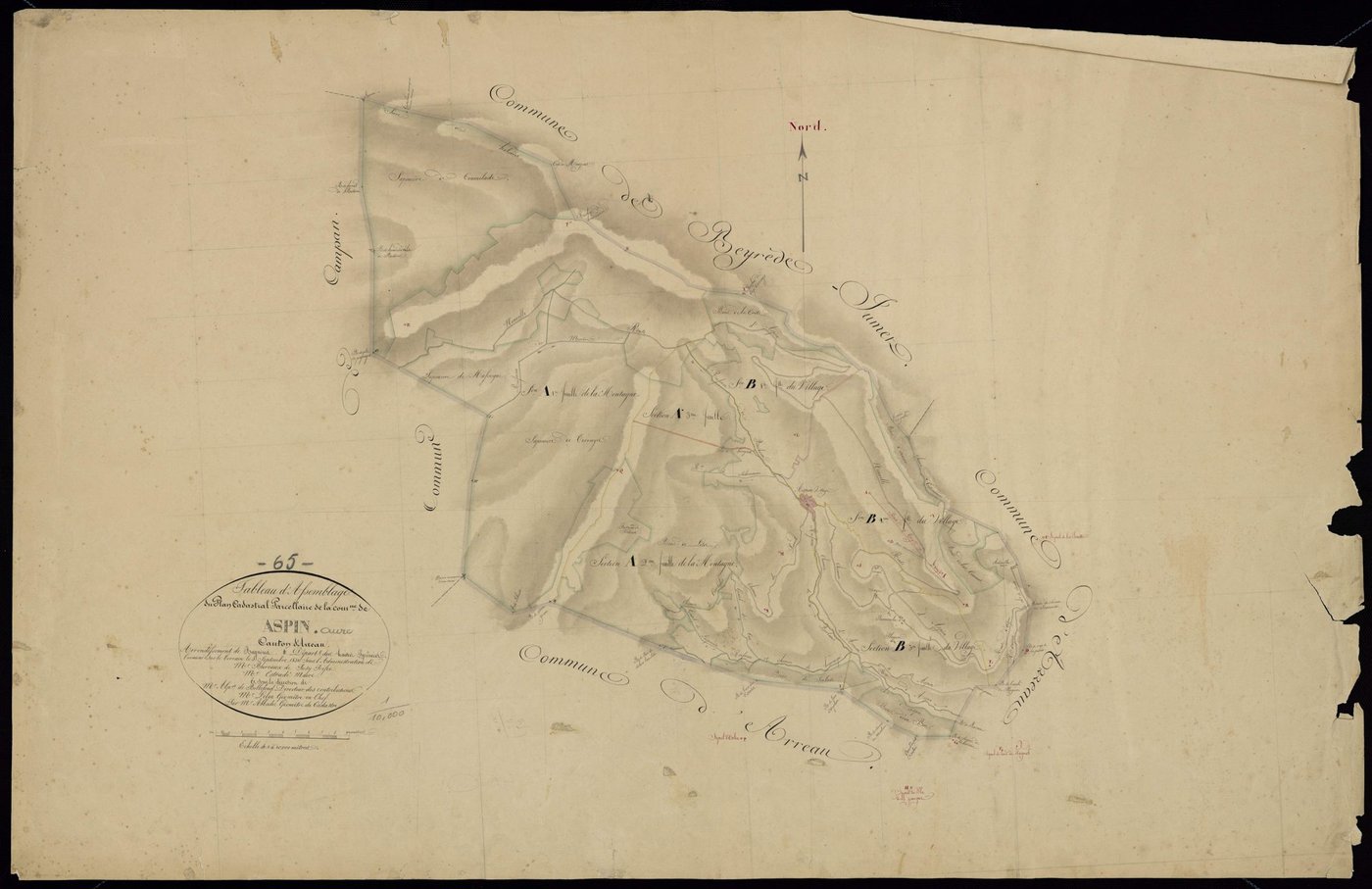 Aspin-Aure - Aspin-Aure.- Tableau d'assemblage