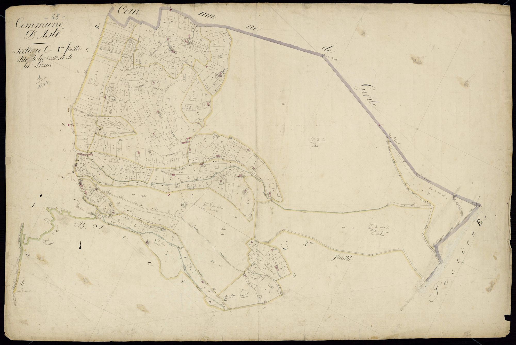 Asté - Asté.- Section C, 1re feuille