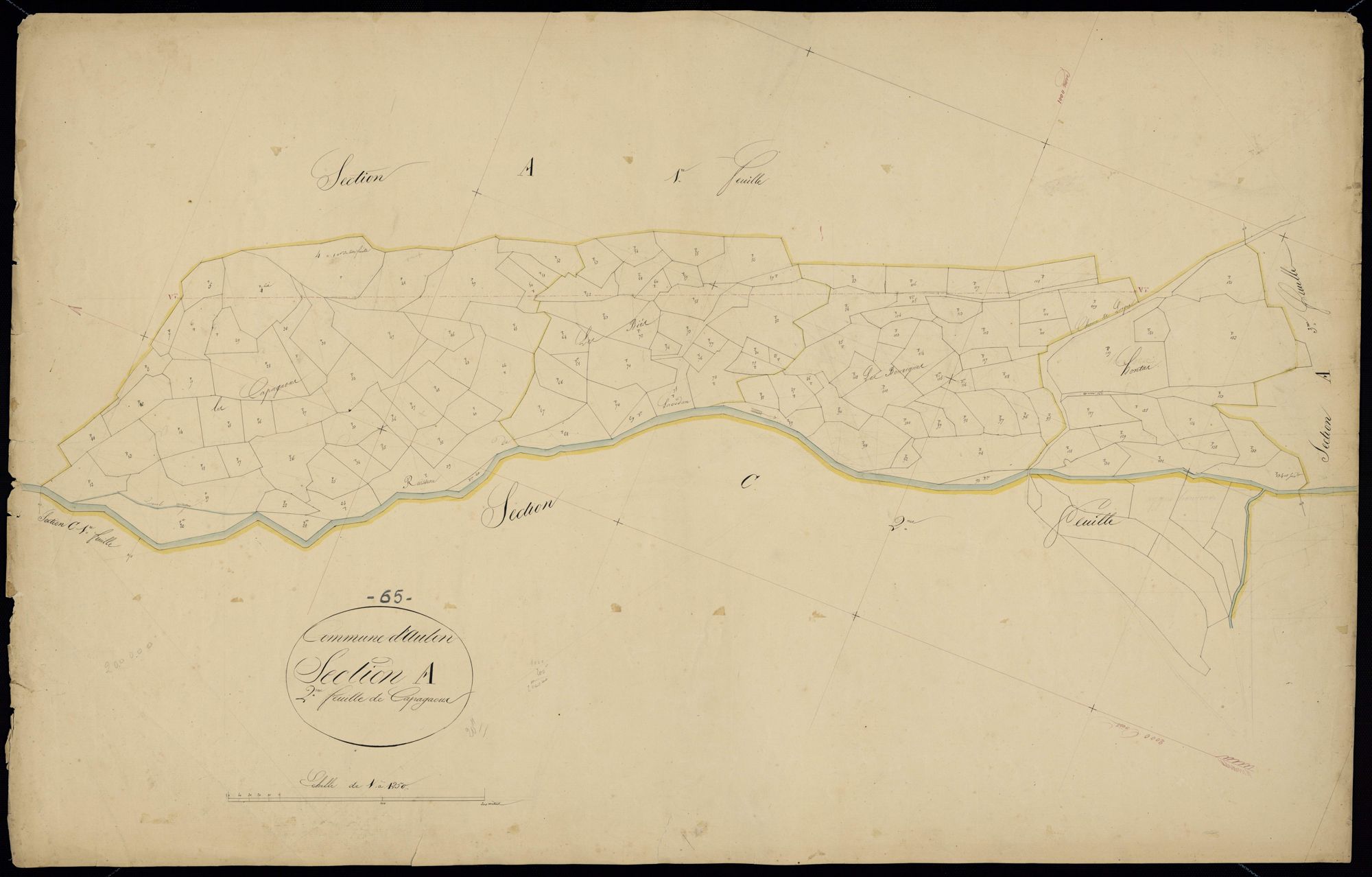 Aulon - Aulon.- Section A, 2e feuille
