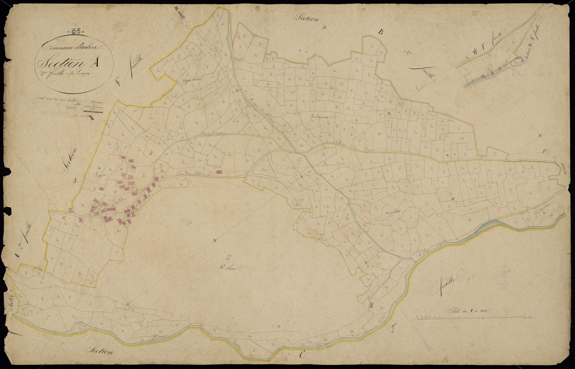 Aulon - Aulon.- Section A, 3e feuille