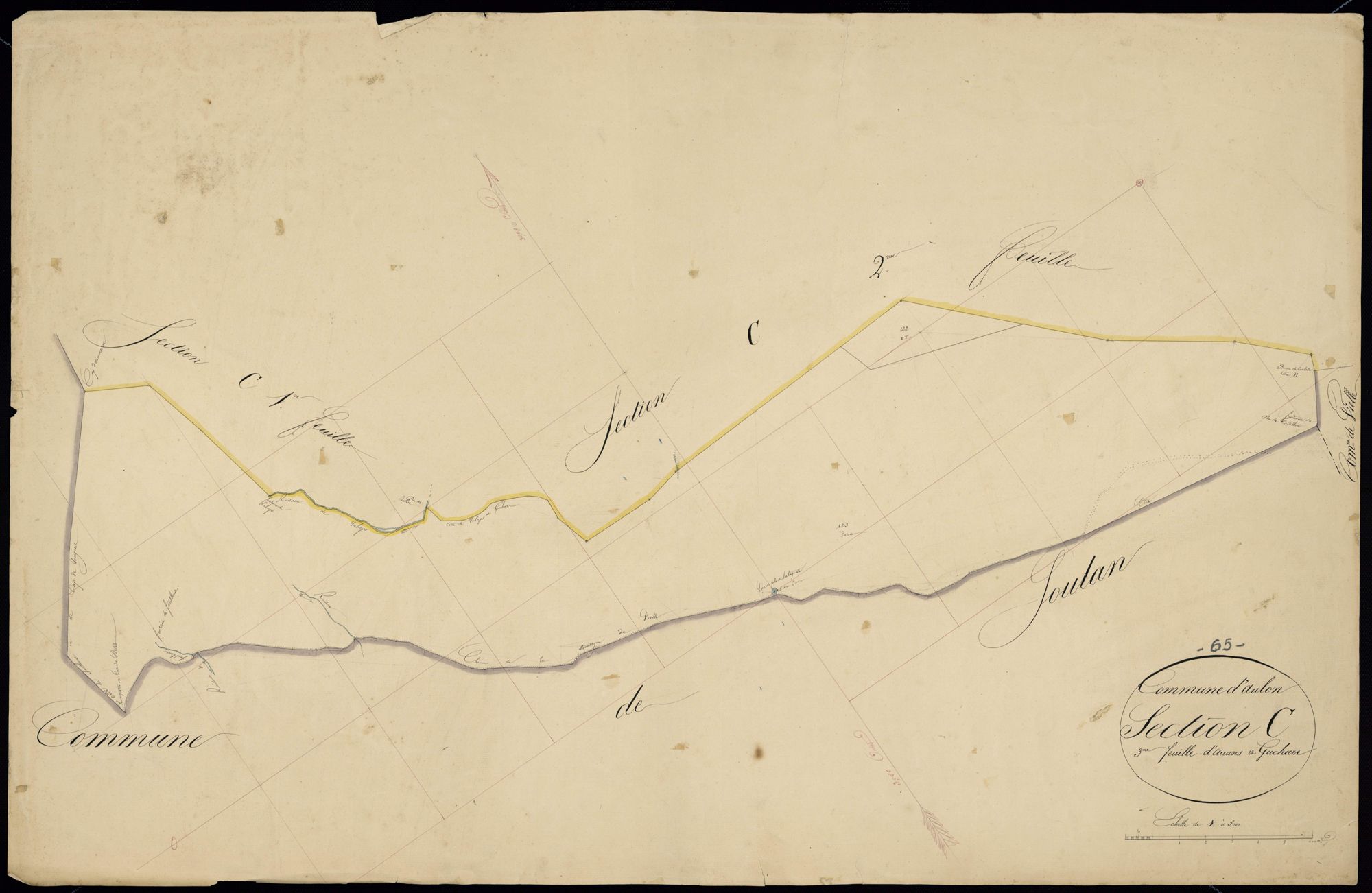 Aulon - Aulon.- Section C, 3e feuille