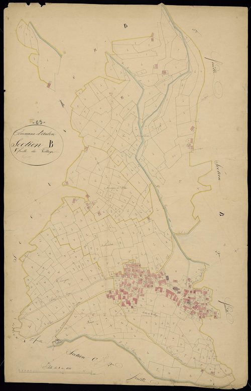 Aulon - Aulon.- Section B, 1re feuille