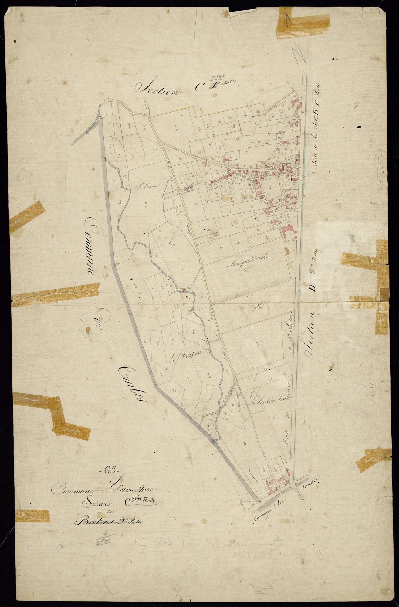 Aureilhan - Aureilhan.- Section C, 3e feuille