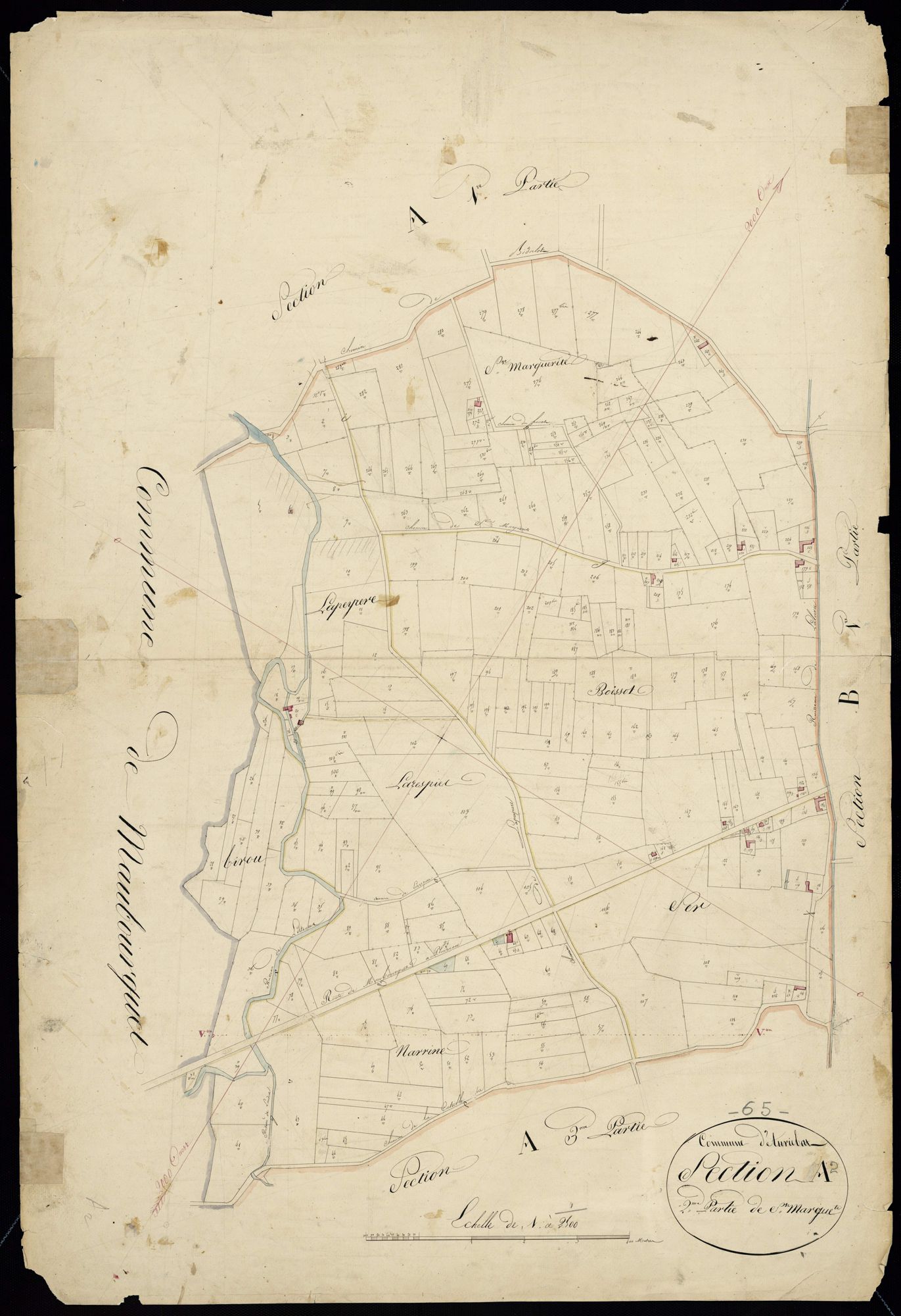 Auriébat - Auriébat.- Section A, 2e feuille