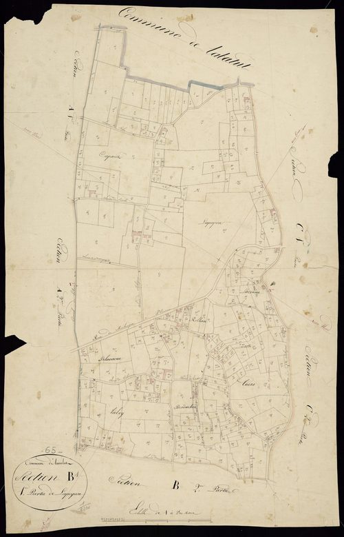 Auriébat - Auriébat.- Section B, 1re feuille
