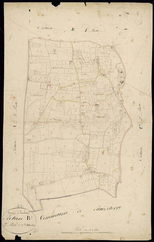 Auriébat - Auriébat.- Section B, 2e feuille