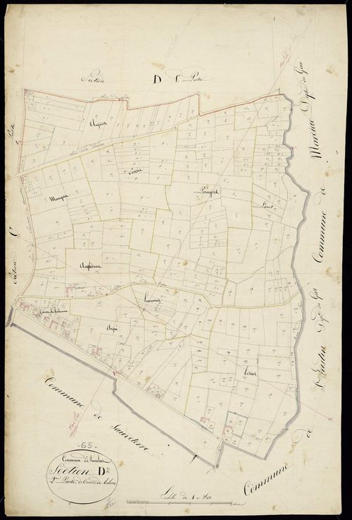 Auriébat - Auriébat.- Section D, 2e feuille