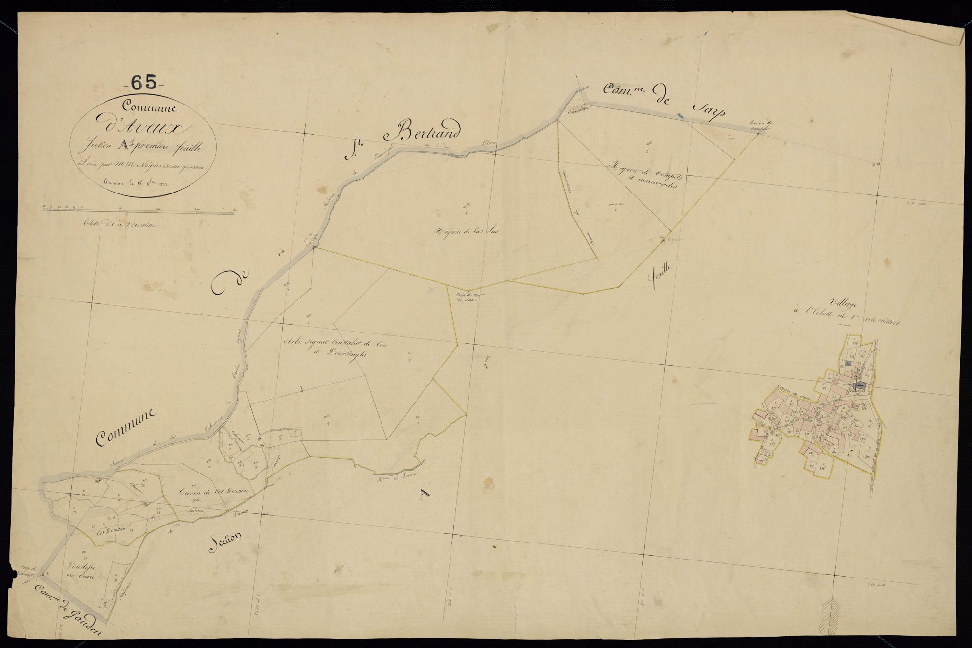 Aveux - Aveux.- Section A, 1re feuille