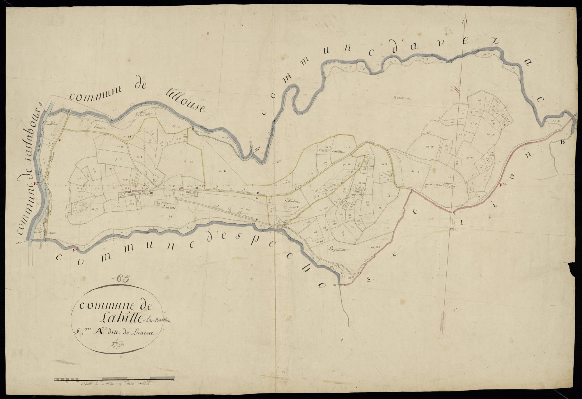 Avezac-Prat-Lahitte - Lahitte-La-Barthe.- Section A