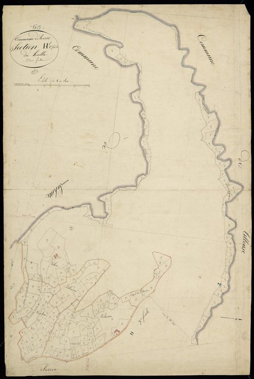 Avezac-Prat-Lahitte - Avezac-Prat.- Section H, 1re feuille