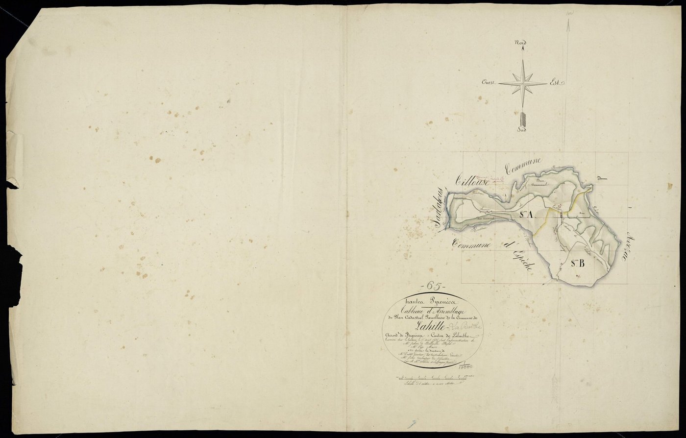 Avezac-Prat-Lahitte - Lahitte-La-Barthe.- Tableau d'assemblage