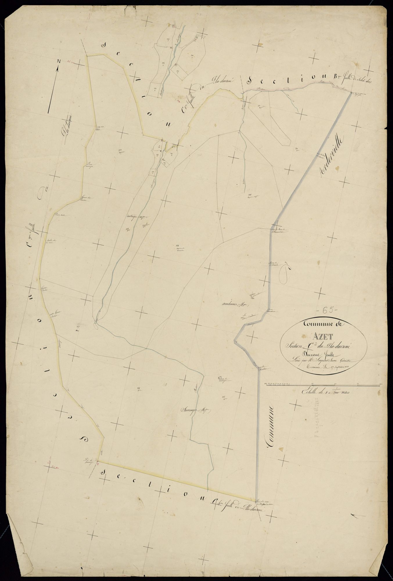 Azet - Azet.- Section C, 2e feuille