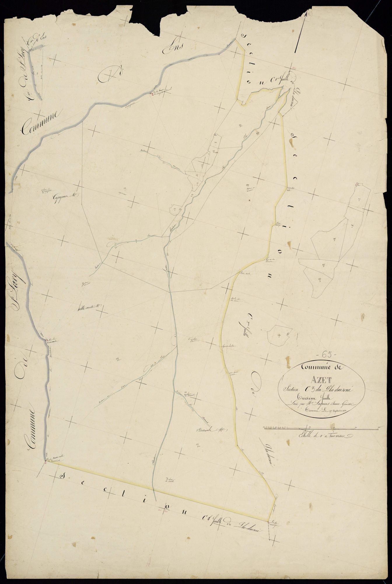 Azet - Azet.- Section C, 3e feuille