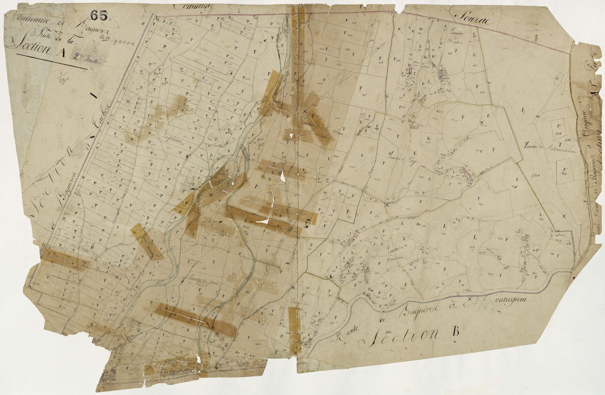 Bagnères-de-Bigorre - Bagnères-de-Bigorre.- Section A, 2e feuille