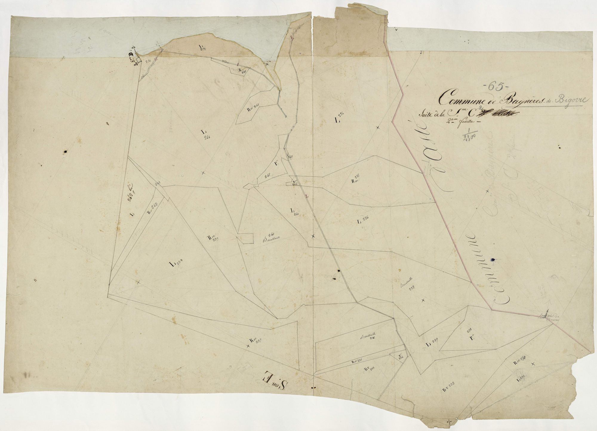 Bagnères-de-Bigorre - Bagnères-de-Bigorre.- Section C, 2e feuille